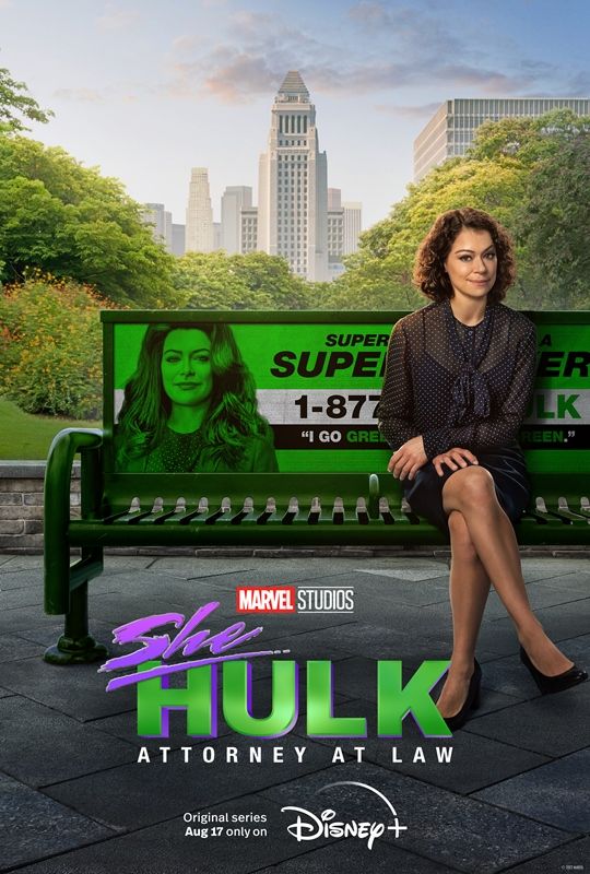 Tatiana in the poster of the 2022 superhero TV series 'She-Hulk Attorney at Law'