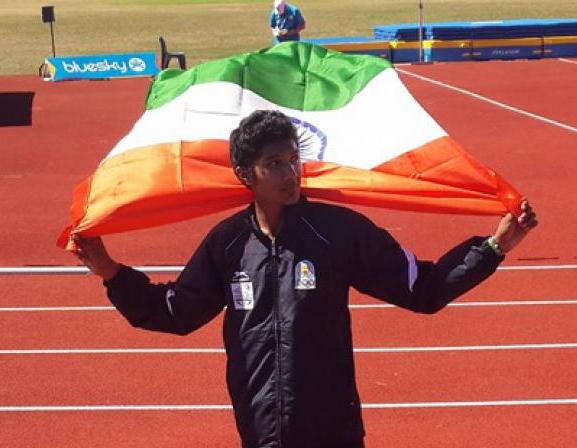 Tejaswin Shankar at the Junior National Championship, Coimbatore.