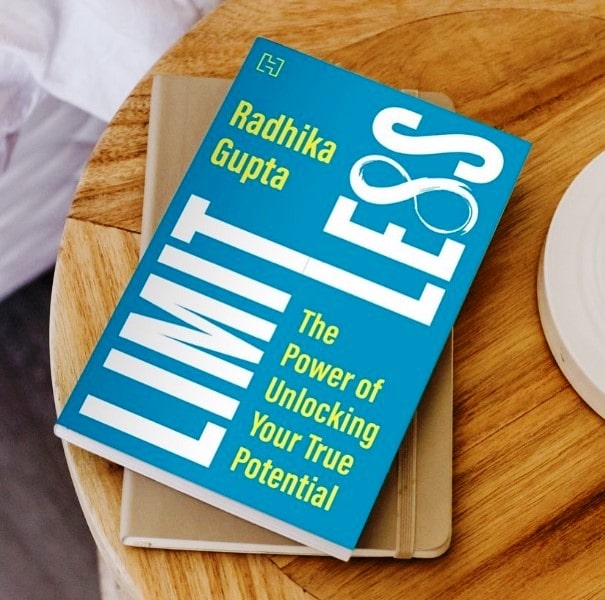 An image of the book, Limitless, penned by Radhika Gupta