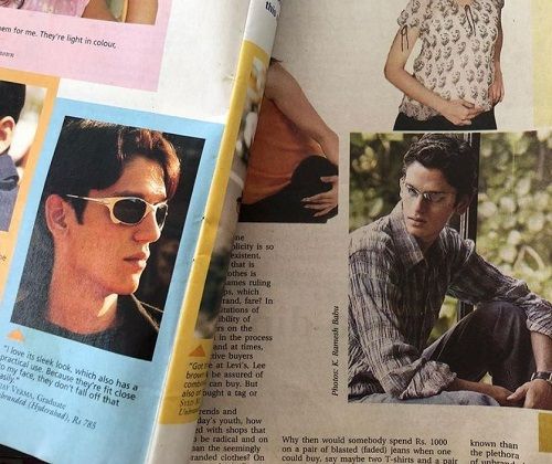 Vijay Varma's old photos in a magazine from his modelling days