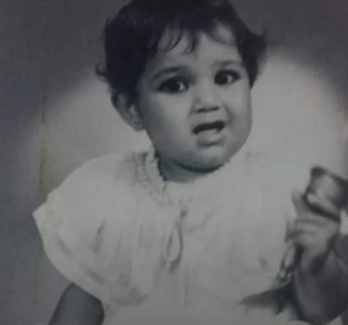 A childhood picture of Tabassum