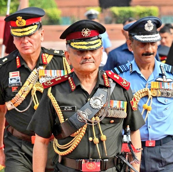 A photo of Anil Chauhan taken after he took over the post of Chief of Defence Staff (CDS)