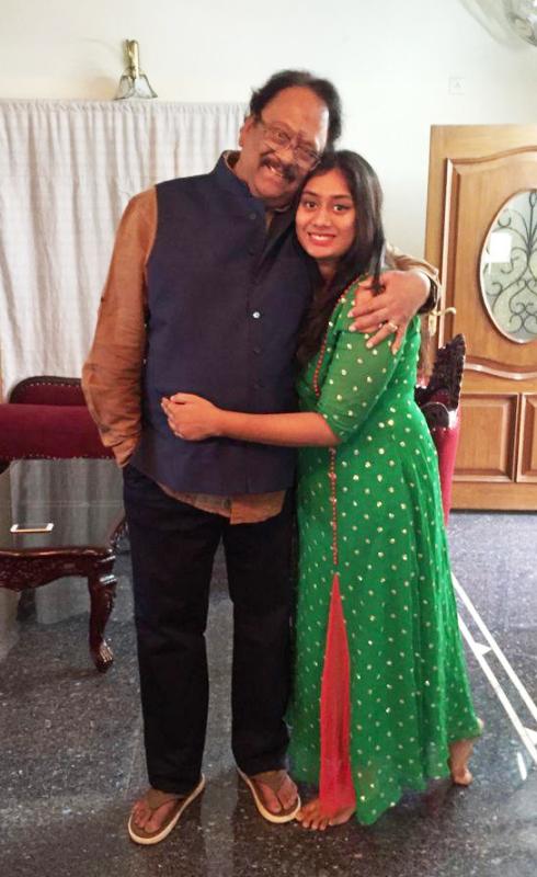 Krishnam Raju with his daughter