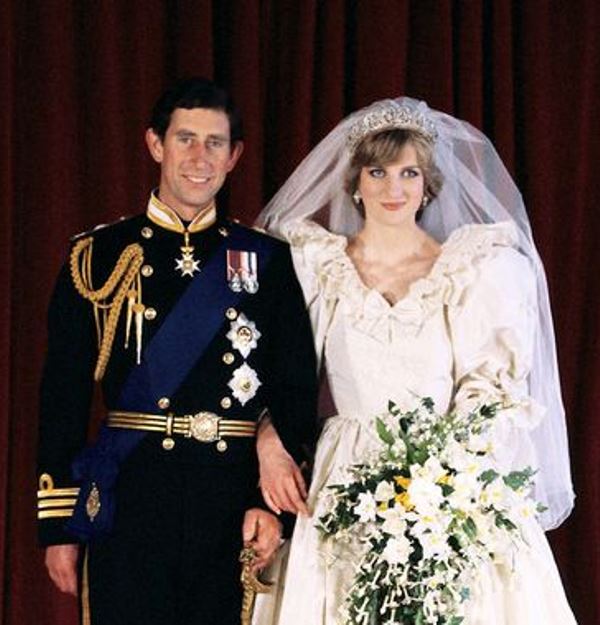 A picture taken in 1981 on the wedding day of Prince Charles and Princess Diana