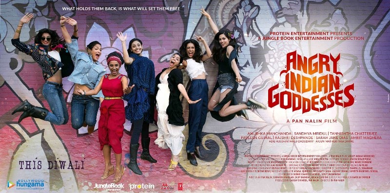 A poster of Pan Nalin's film Angry Indian Goddesses