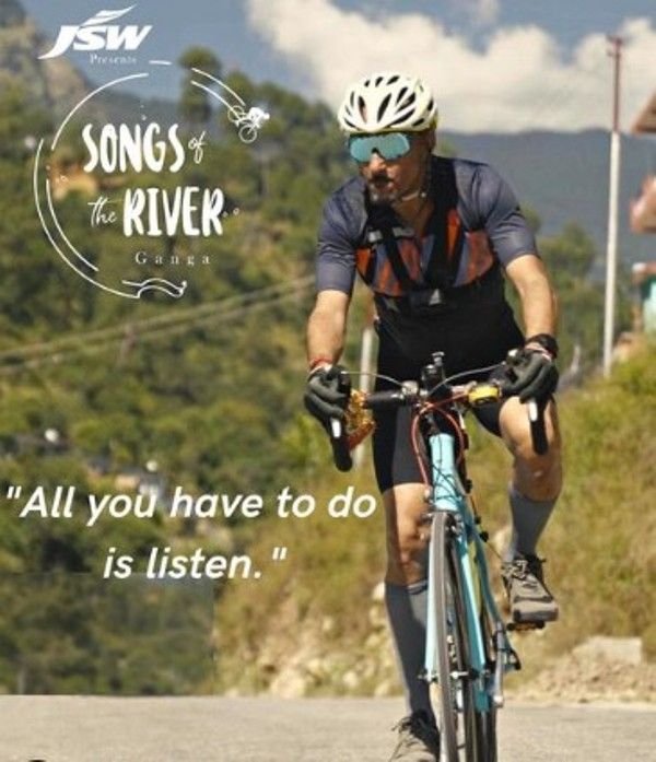 A poster of Shantanu Moitra's travel web series The Songs of the River
