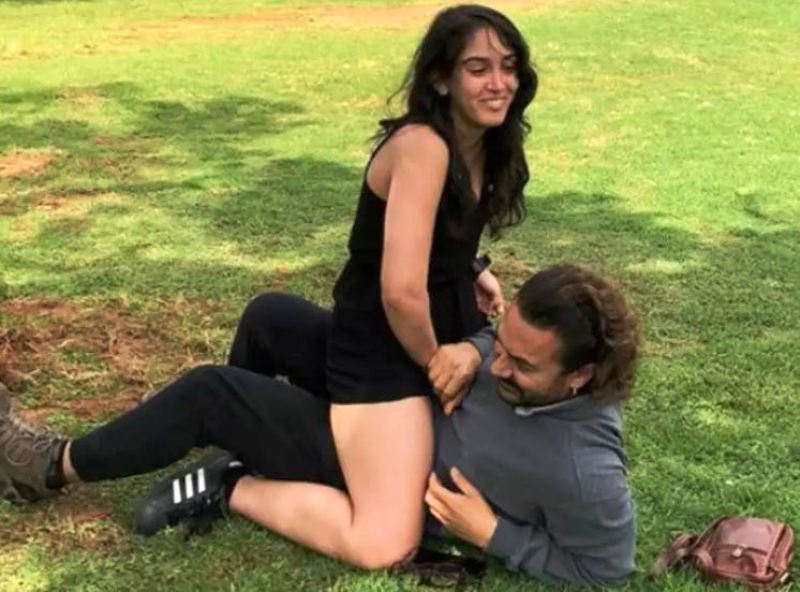 Aamir and Ira Khan's picture which attracted criticism from various netizens in 2018 for being inappropriate