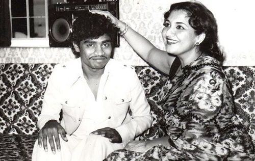 An old photo of Tabassum with Johnny Lever