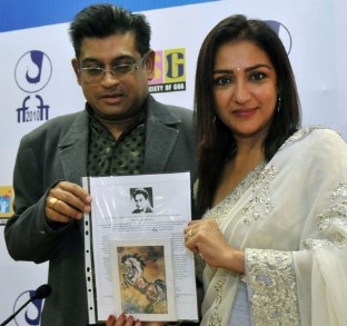 Anuradha Patel with her uncle, Amit Kumar