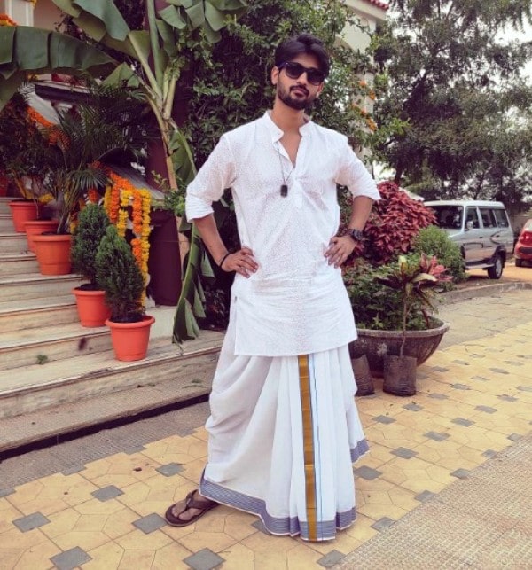 Arjun Kalyan in his traditional attire