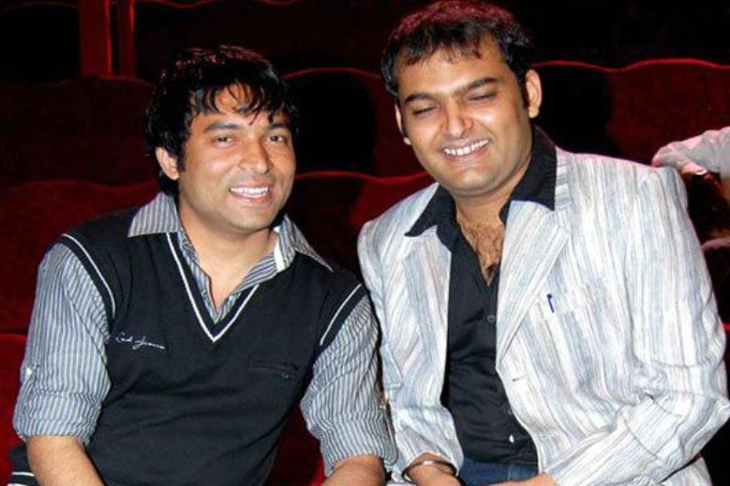 Chandan Prabhakar (left) with Kapil Sharma