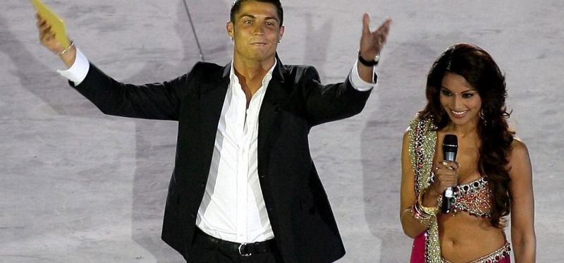 Cristiano Ronaldo with Bipasha Basu
