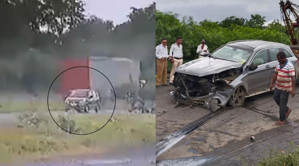 Cyrus Mistry's car before and after accident