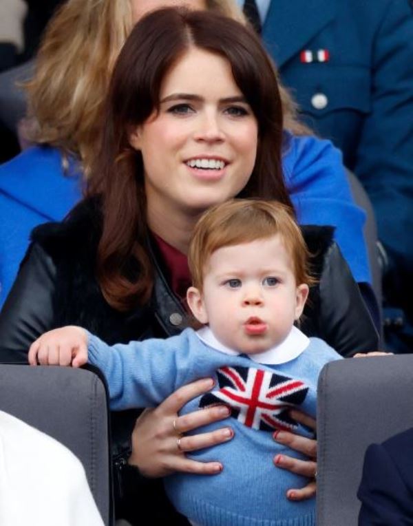 Eugenie with son August Brooksbank