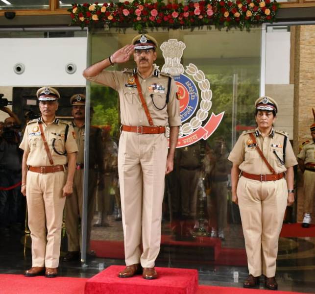 IPS Sanjay Arora assuming the charge of Delhi Police Commissioner on 1 August 2022