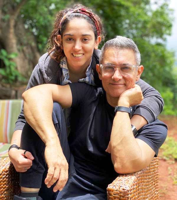 Ira Khan with her father, Aamir Khan