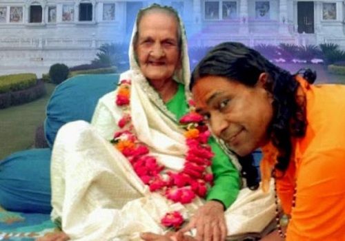 Jagadguru Shri Kripalu Ji Maharaj with his mother