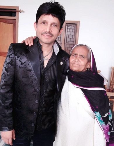 Kamaal R Khan with his mother