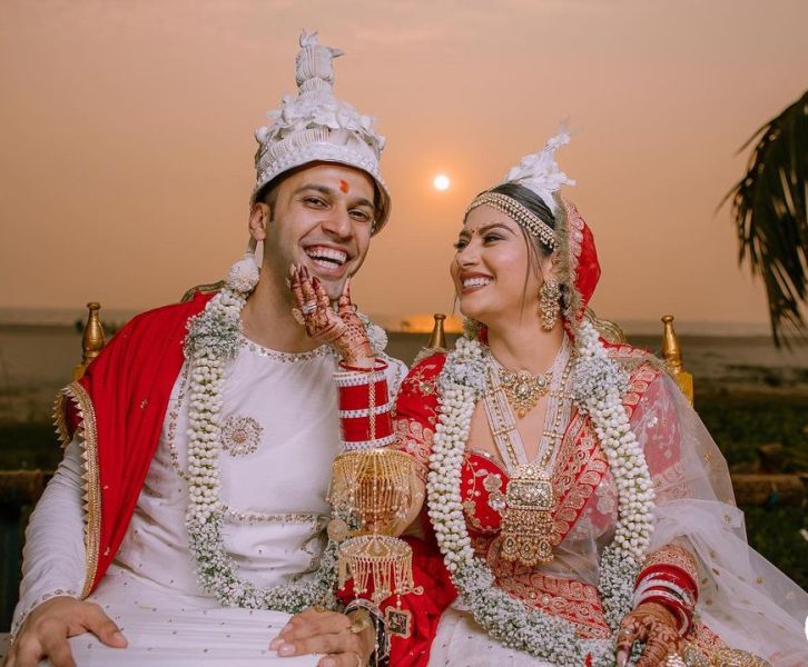 Krishna Mukherjee's wedding photo