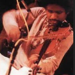 L. Subramaniam during a concert while playing violin in 1983