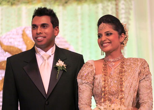 Manoj Rajapaksa during his wedding ceremony
