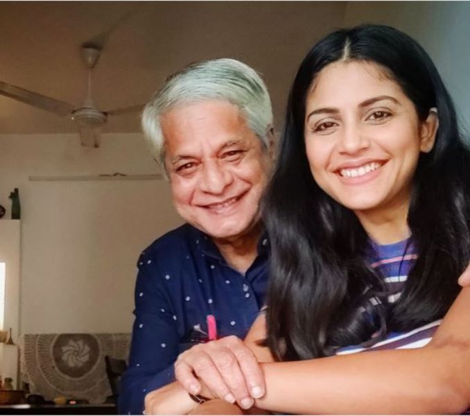 Megha Chakraborty with her father