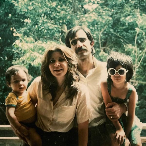 Navai family in 1979 - (from left) Ramin Navai, Laya Navai, Kourosh Navai, and Ramita Navai
