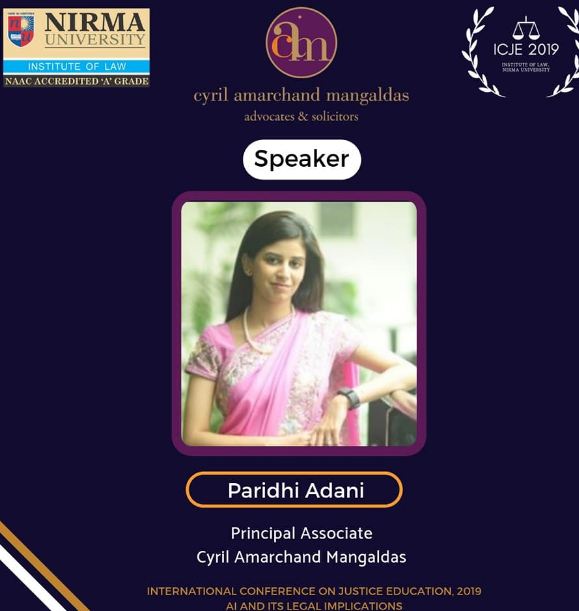 Paridhi Adani invited as a speaker