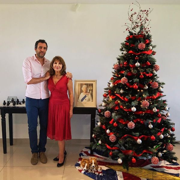 Picture of Ramita's younger brother Ramin Navai, the Ambassador to Paraguay with mother Laya Navai - clicked at Asunción, Paraguay on the eve of Christmas