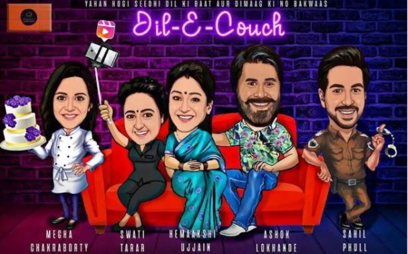 Poster of Megha Chakraborty's debut web series Dil-e-Couch