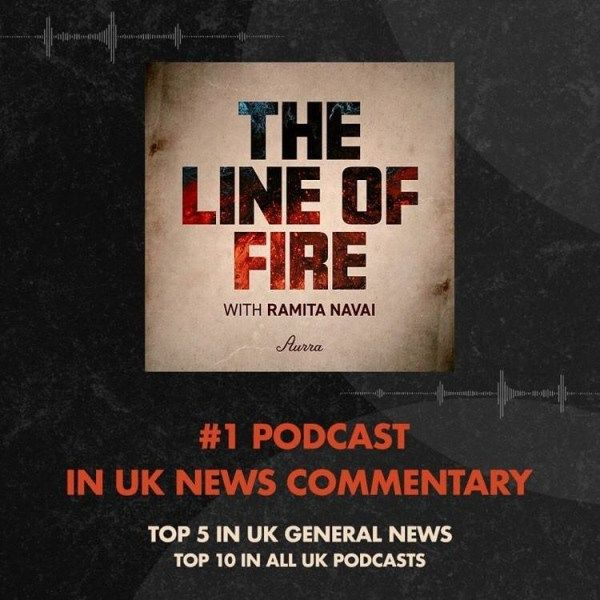 Poster of Ramita Navai's podcast 'The Line of Fire'