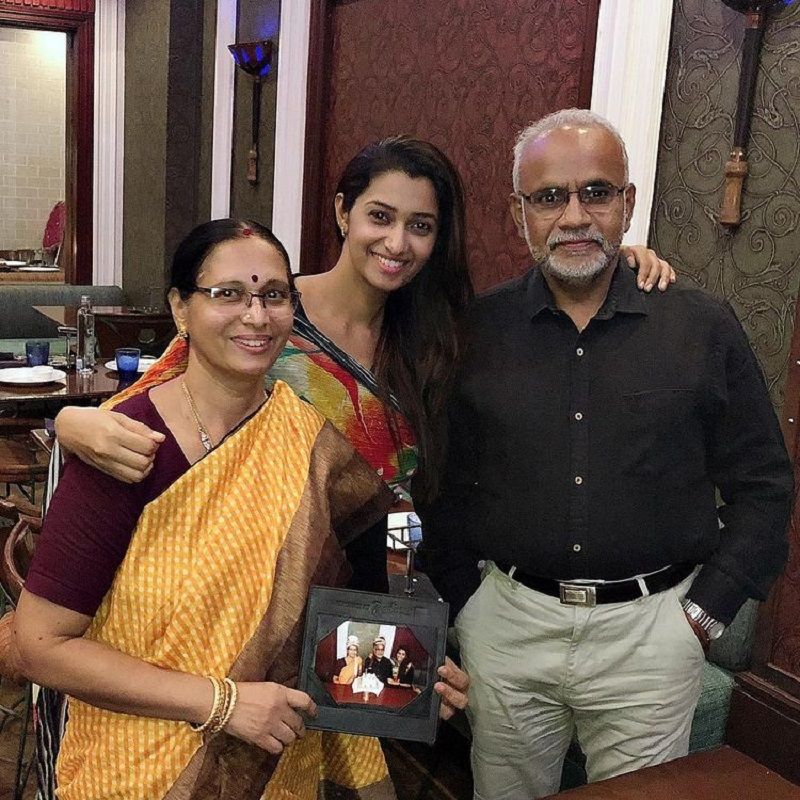 Priya Bhavani Shankar with her parents