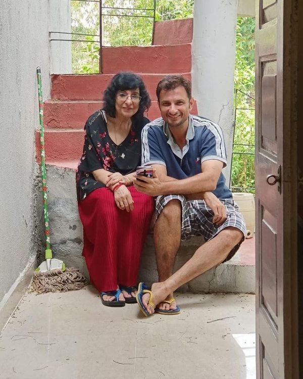 Rushad Rana with his mother Zarine Rana