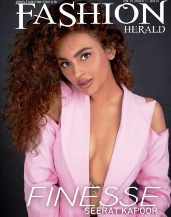 A photo of Seerat Kapoor on the cover of Fashion Herald