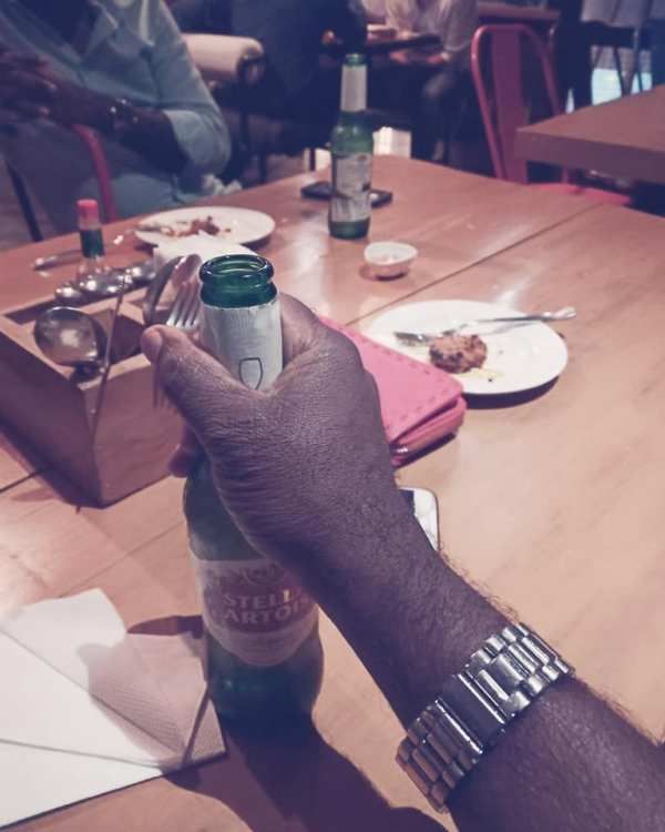 Shani Salmon shared a picture of beer on social media