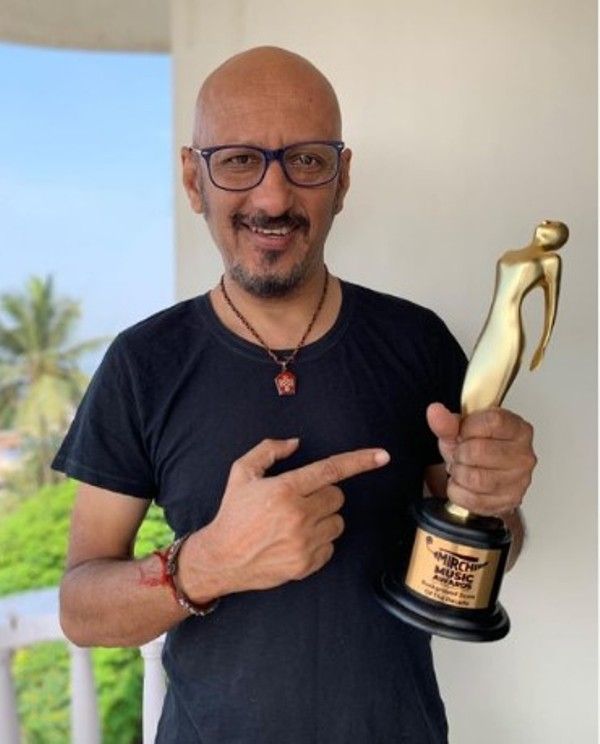 Shantanu Moitra after winning Technical Award for Background Score of the Year for the Hindi film Madras Cafe (2013)
