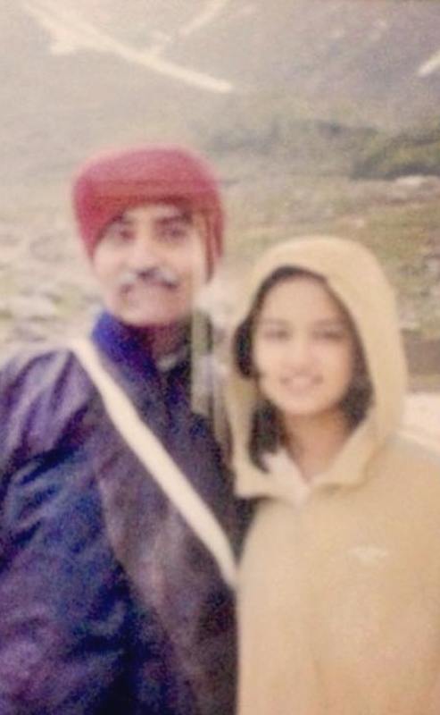 Shanvi Srivastava and her father