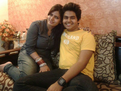 Sidharth Sagar with his sister