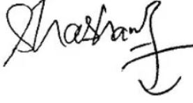 Signature of Shashak Ketkar