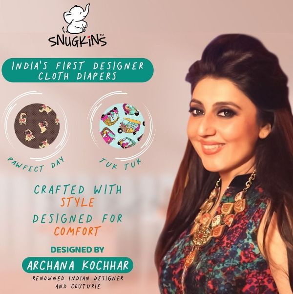 Snugkins Designer baby diapers by Archana Kochhar launched in 2021
