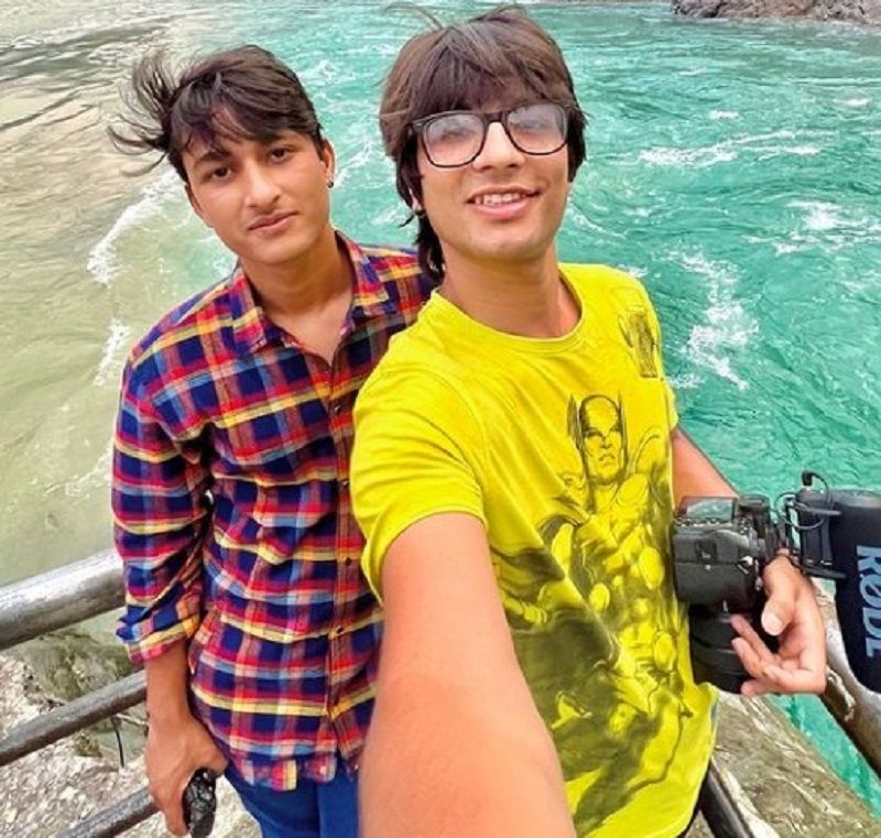 Sourav Joshi with his brother