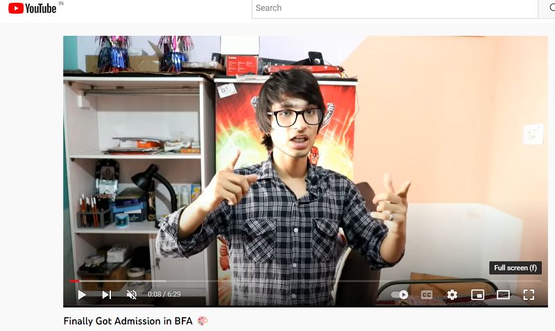 Sourav Joshi's YouTube video about his education qualification