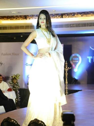 Sri Satya walking the ramp at a fashion show