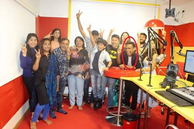Srikant Maski promoting his debut Marathi film Kaay Re Rascala at Radio Mirchi in Pune