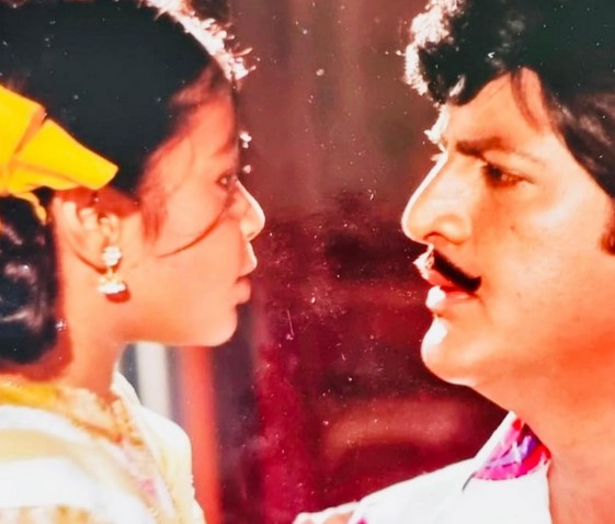 Sudeepa Pinky in a still from a movie as a child artist in 1994
