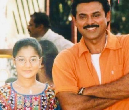 Sudeepa Pinky in a still from a movie as a young artist in 2001