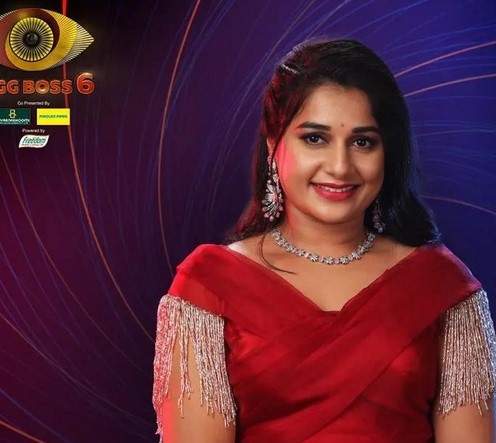 Sudeepa Pinky on the poster of reality show Bigg Boss Telugu Season 6 in 2022