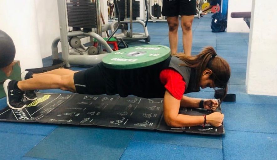 Taniya Bhatia during her workout session