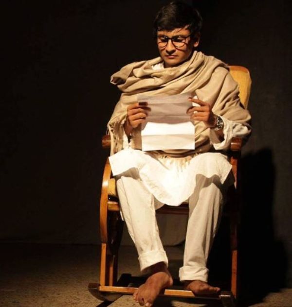 Utsav Sarkar in a still from the play 'Baanjh'