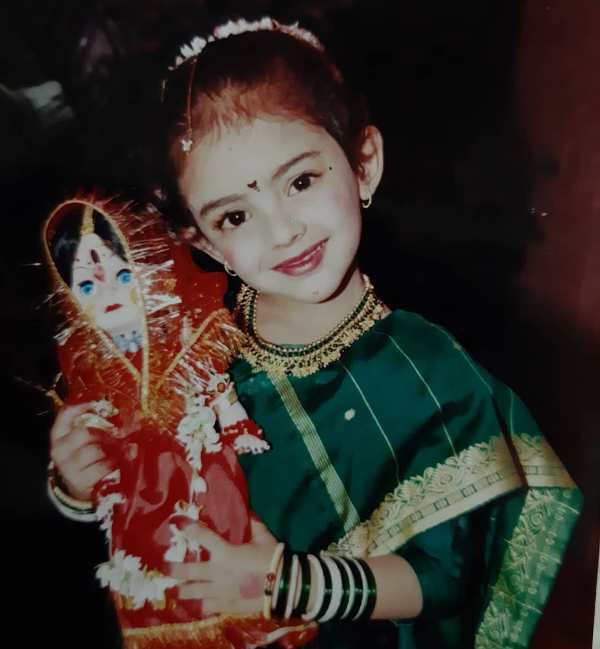 a childhood picture of Gauri Kulkarni